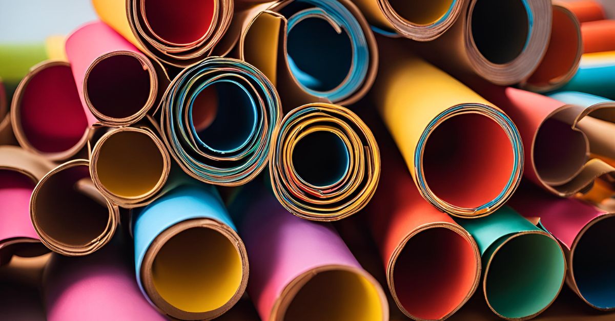 DIY cardboard tube maze made from various cardboard tubes glued to a flat base